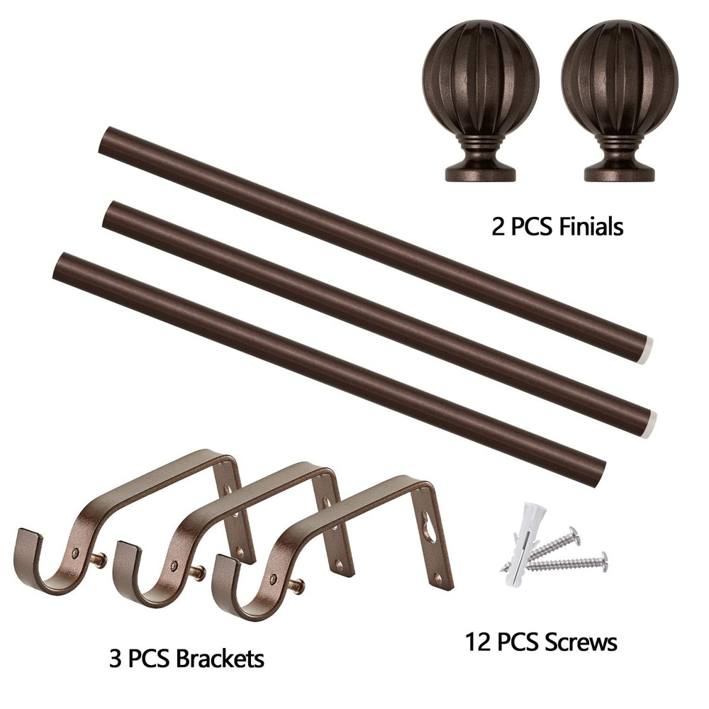 Curtain Rod,Window Curtain Rods for Windows Easy Installation,Adjustable Deco...