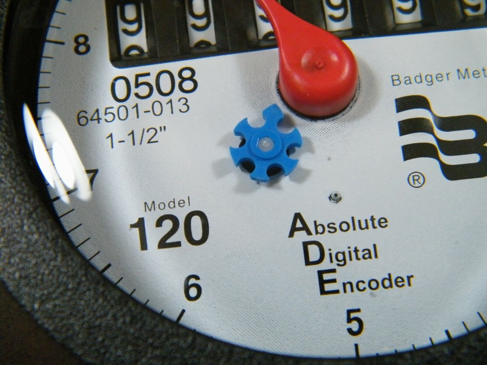 BADGER METER 1-1/2" MODEL 120 ABSOLUTE DIGITAL ENCODER 64501-013 WATER METER NEW