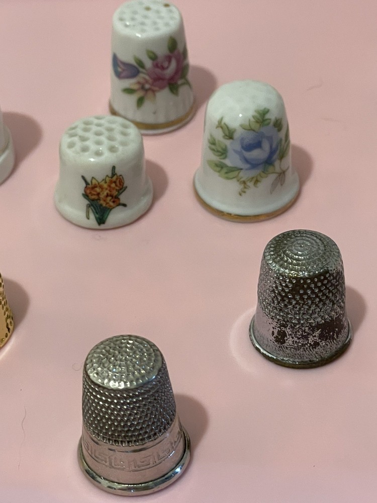 Lot of (31) Assorted Vintage Thimbles