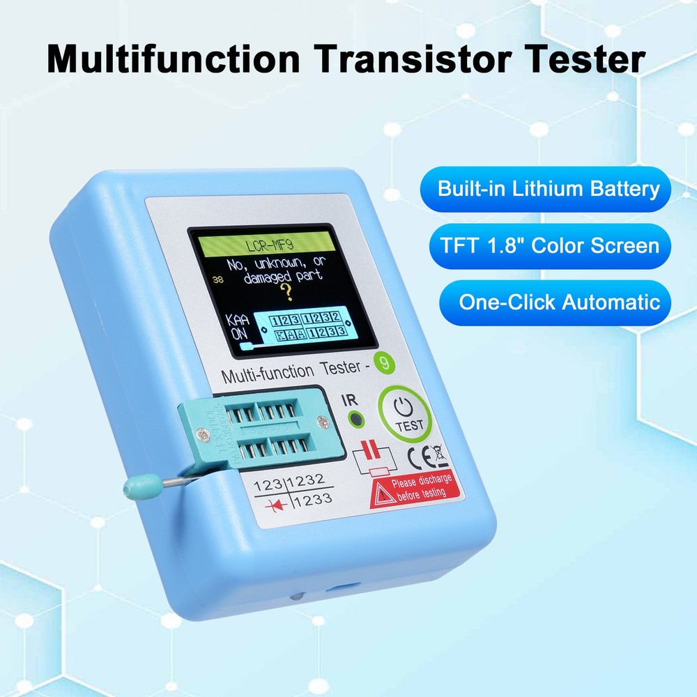 MF9 1.8'' TFT LCD Display Multi-meter Transistor Tester Diode Triode