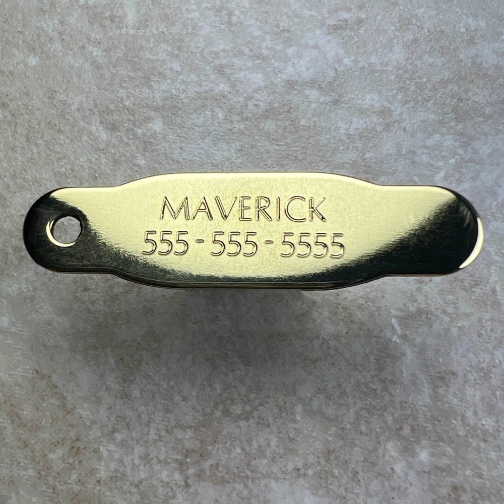 Custom Engraved Tags Personalized ID Tags Name Plate MINI BRASS Nameplate BATON