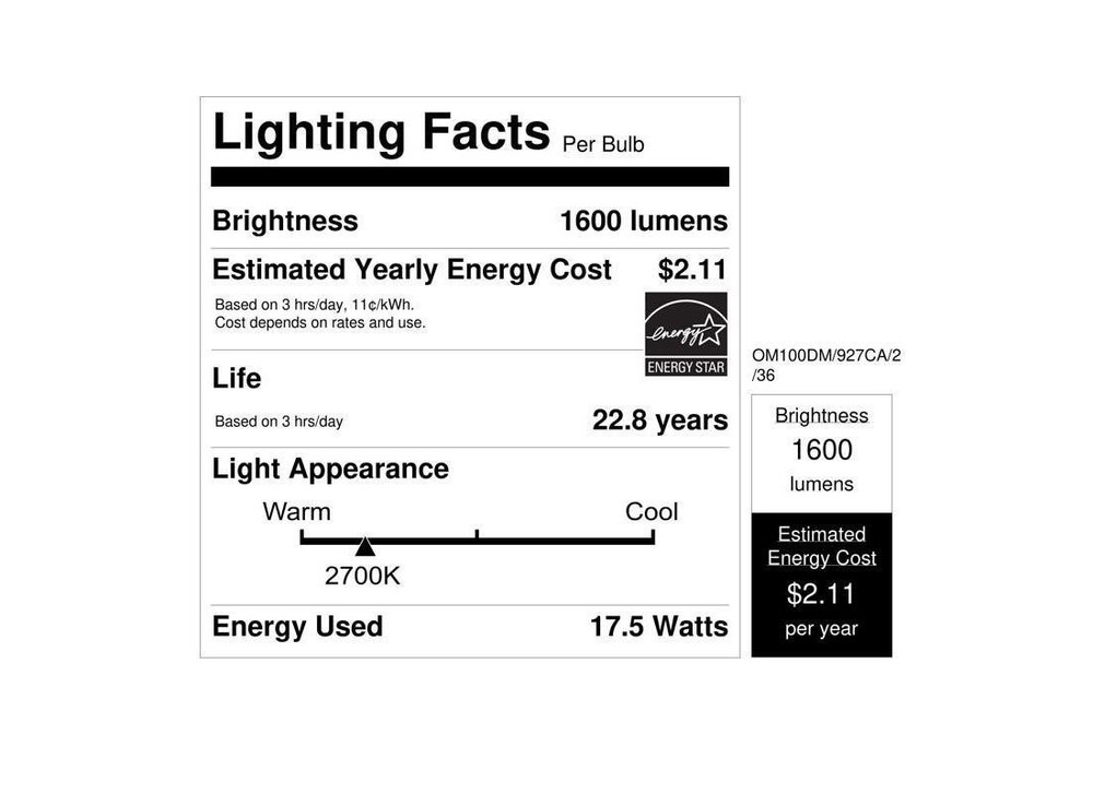 LED Bulb A19 E26 (Medium) Soft White 100 W Soft White Pair