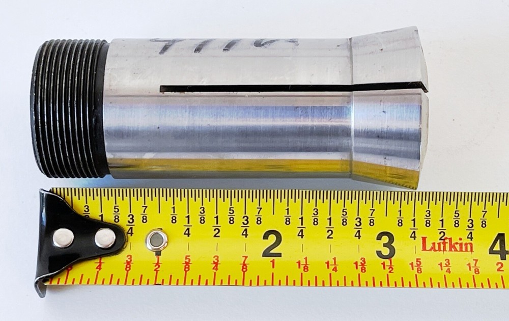 49/64" 5C Round Collet External & Internal Threads 0.7656"