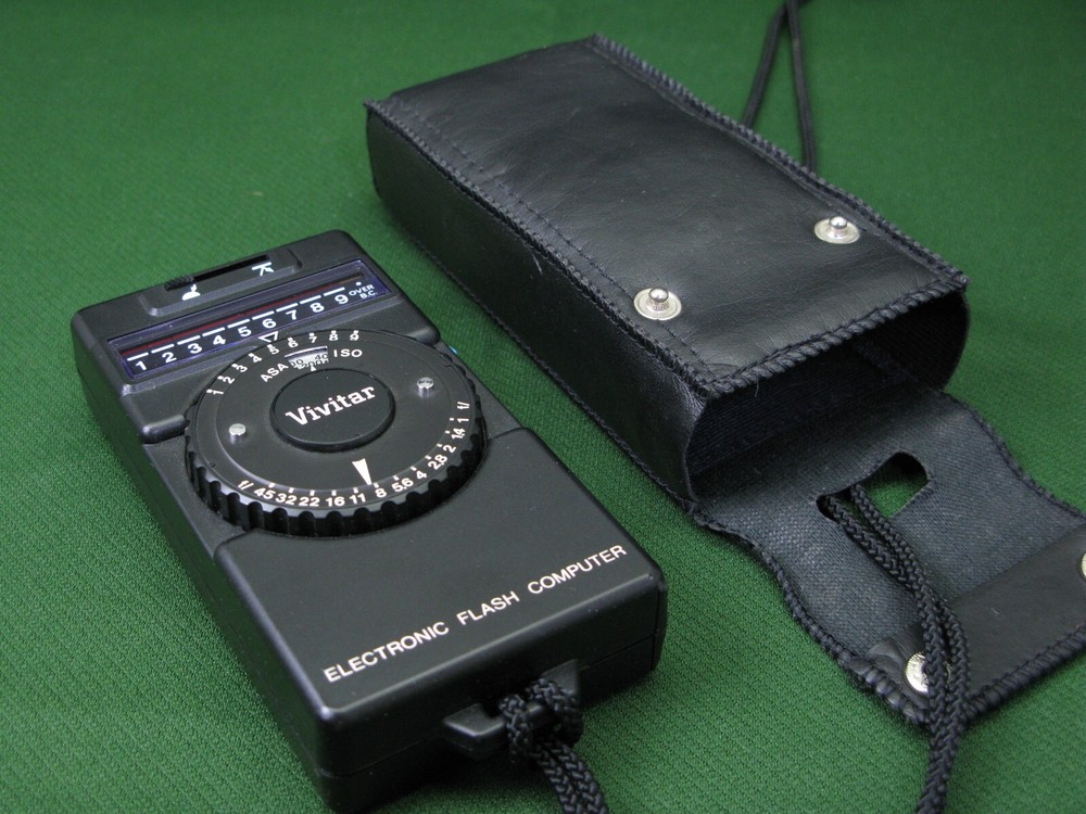 Vivitar Electronic Flash Computer Flash Meter Black Read Description