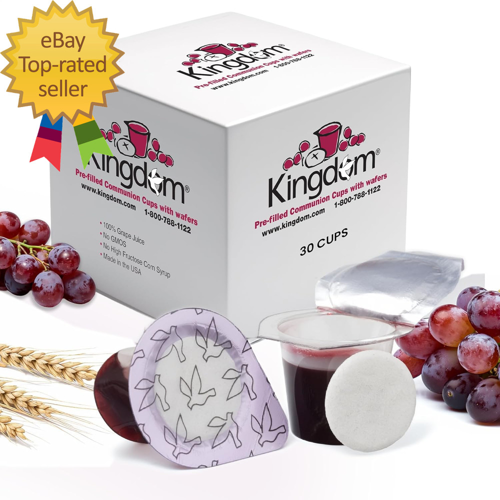Prefilled Communion Cups with Wafers - 30 Count