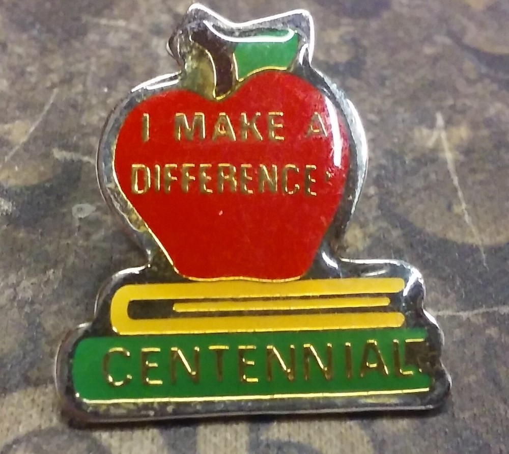I Make a Difference Centennial School pin badge