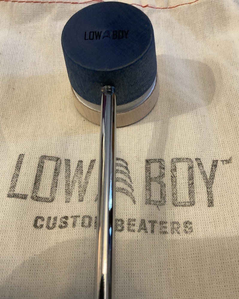 Low Boy Lightweight Beater, Blue/White With Silver Sparkle Stripe