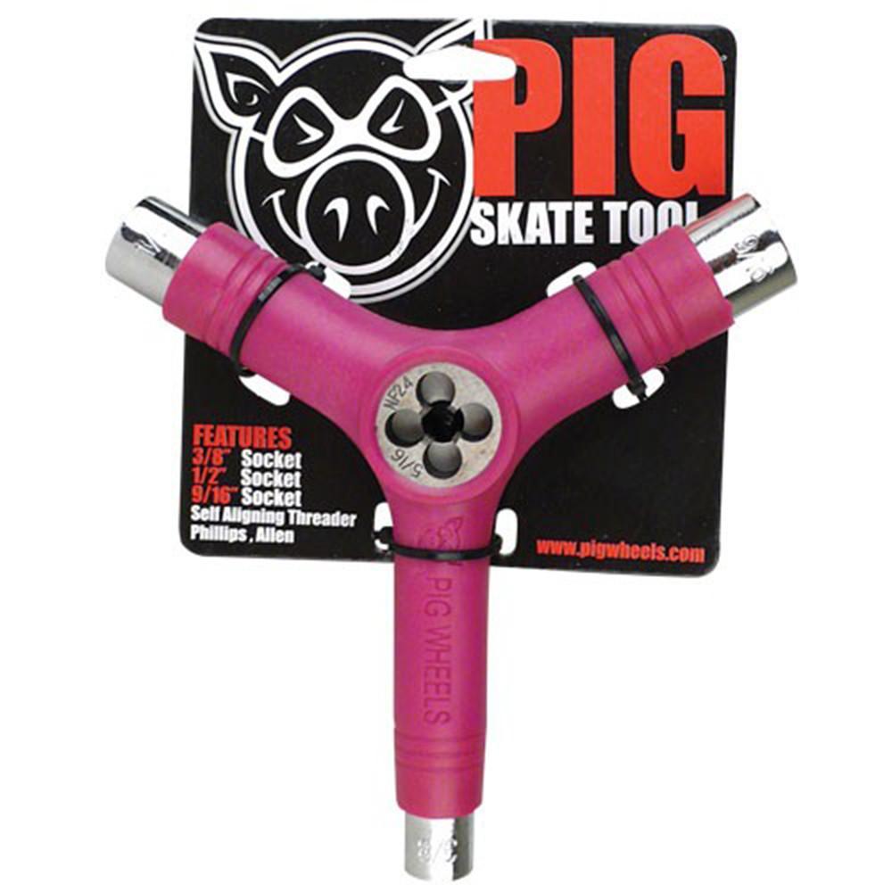New Pig Tri-Socket Threader Tool pink Skateboard Tool