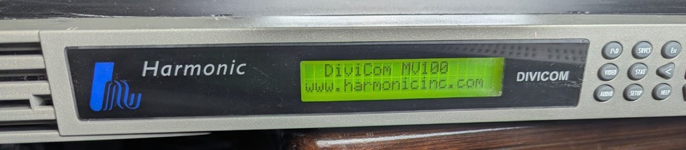 Harmonic DiviCom MV100 Broadcast Video Encoder Rack Unit – Powers On