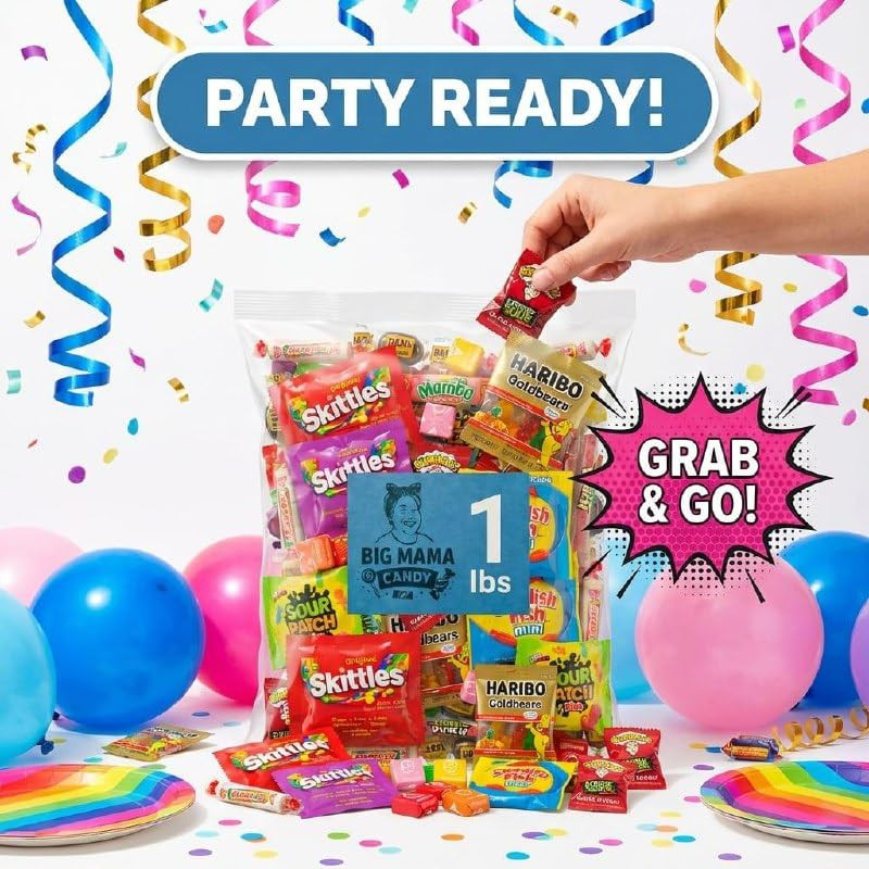 Mix Candy Variety Pack 1 Lbs - Bulk Candy Individually Wrapped - Assorted Candie