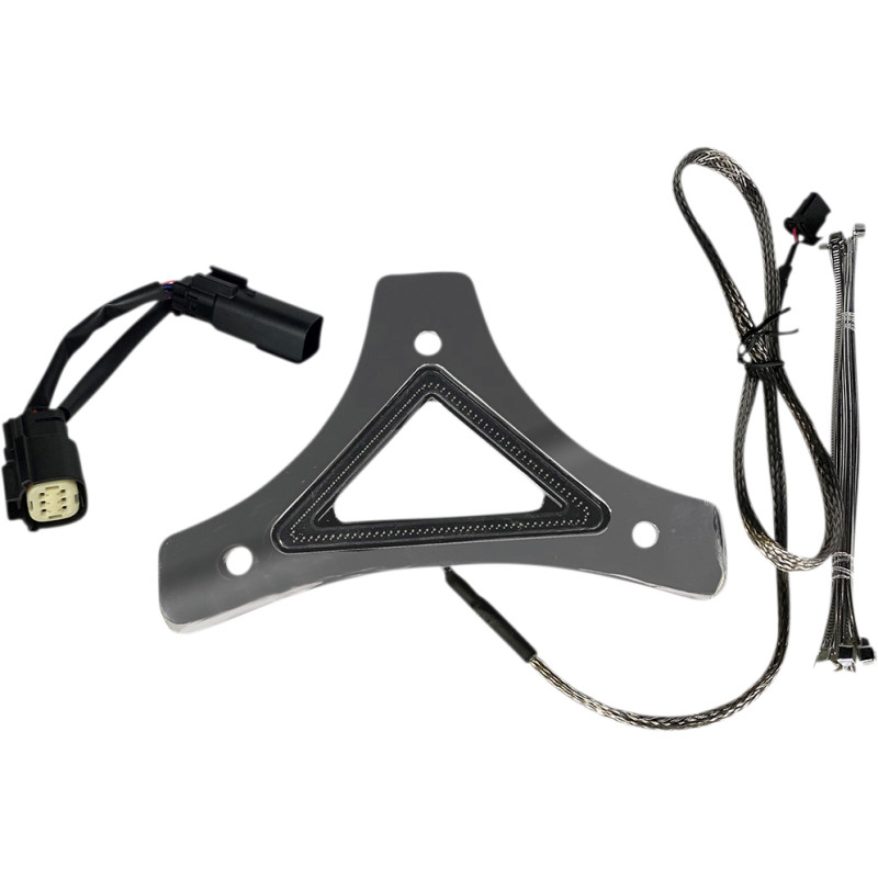 Custom Dynamics - CD-BR-SS6-C - Run/Brake Backrest LED Lights, Chrome