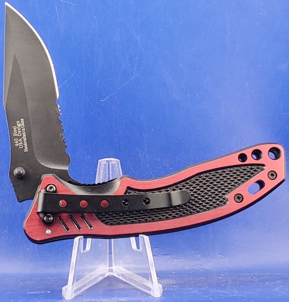 M-TECH 4 1/2" FOLDING KNIFE MT-458RD