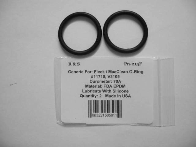 2 Fleck 11710 & MacClean CV3105 Distributor o-rings /R&S 215F / FDA NSF61 Mat.