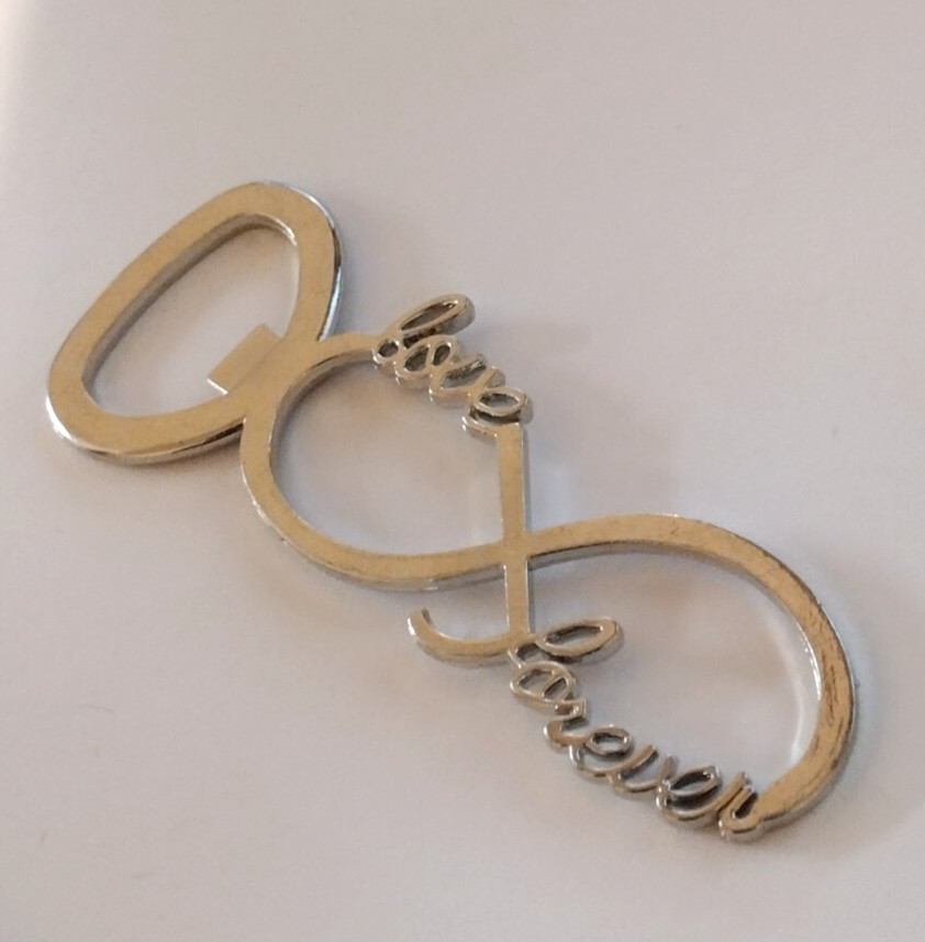 Love Forever Bottle Opener Silvertone