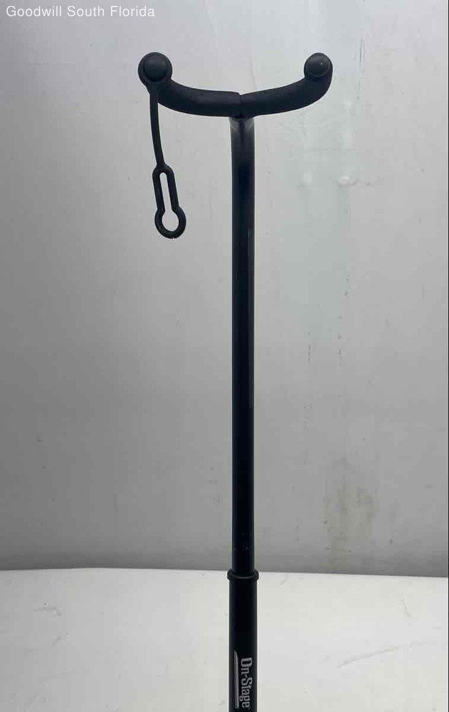 On-Stage Black Musical Instruments Adjustable Holder Guitar Tripod Stand