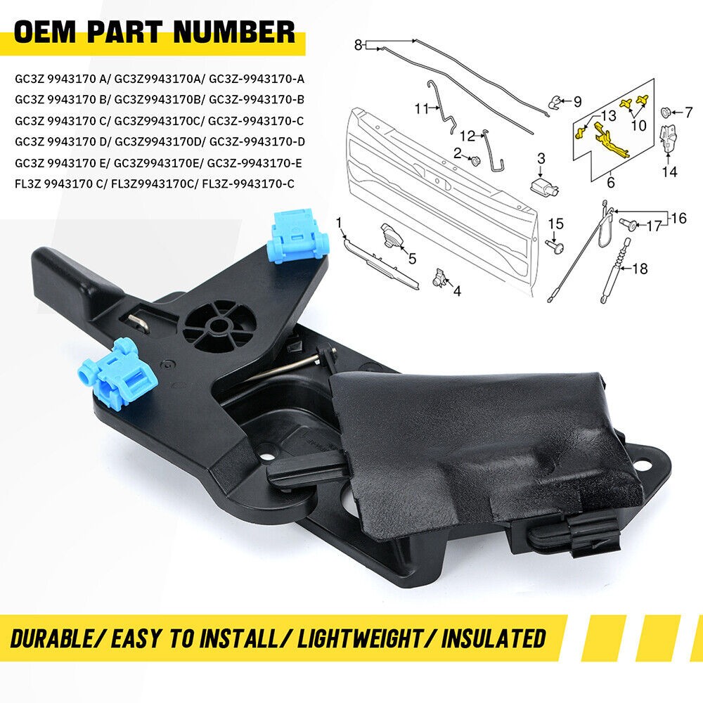 For 2015-2023 F-150 Ford Tailgate Lock Actuator Control w/ Keyless Entry System