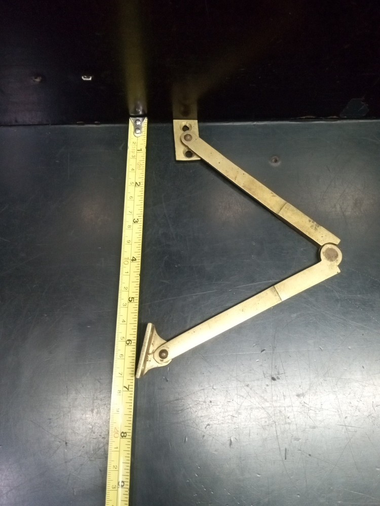 Solid Brass Folding Box Or Trunk Door Hinge 10.5" Long