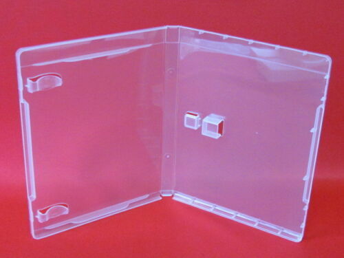 100 NEW 14mm High Quality USB Case with Sleeve & Booklet Clips, Clear - BJ01