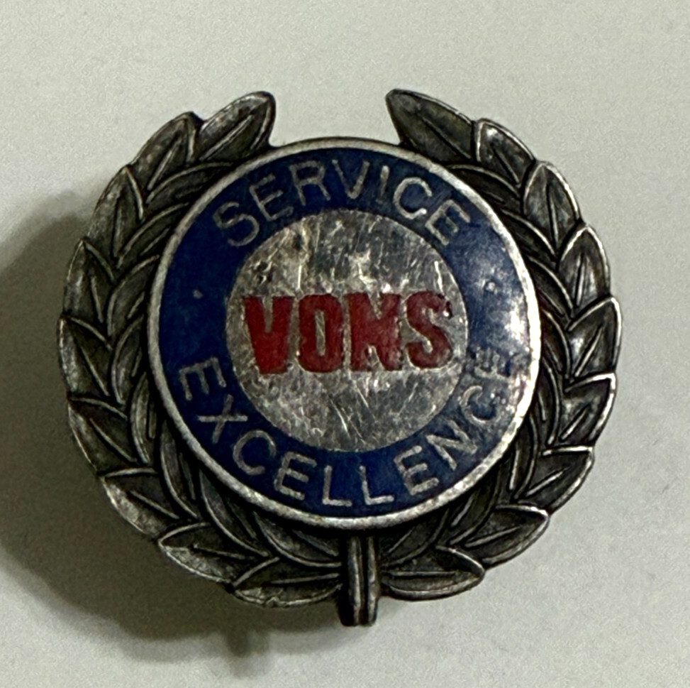 VONS Service Excellence Pin, Enamel Lapel Hat Pin