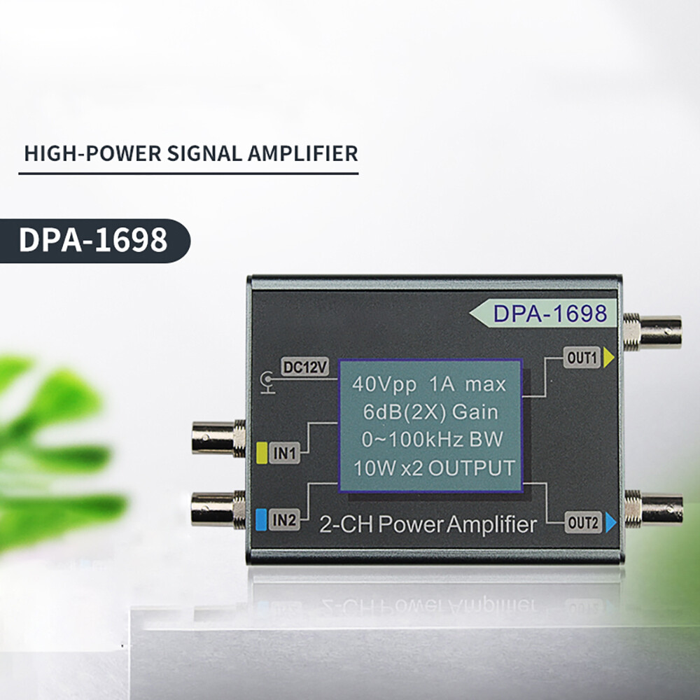 Dual Channel DDS Signal Source Function Signal Generator Power Amplifier 0-40V