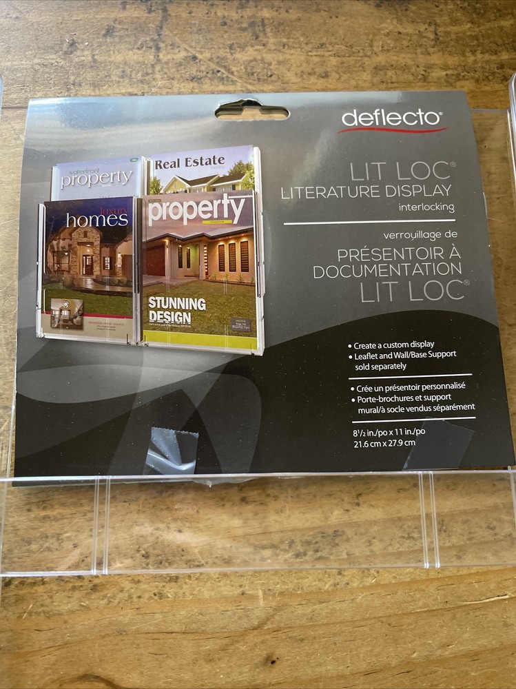 Deflecto Lit Loc Literature Display Interlocking