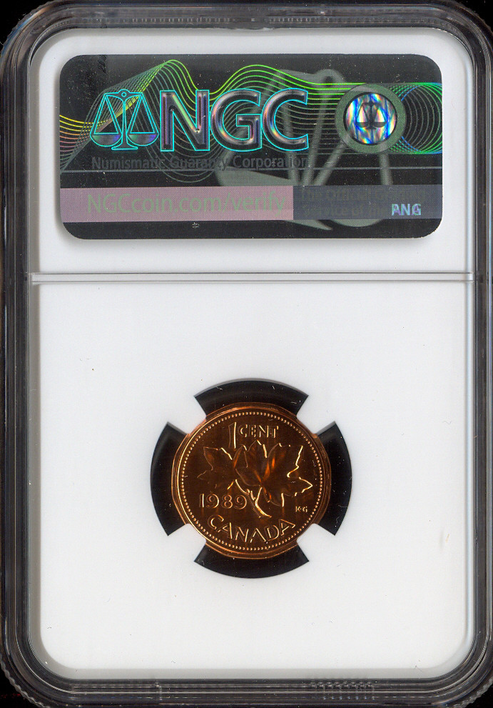1989 Canada Small Cent 1C NGC MS68 RD MAC - Quality