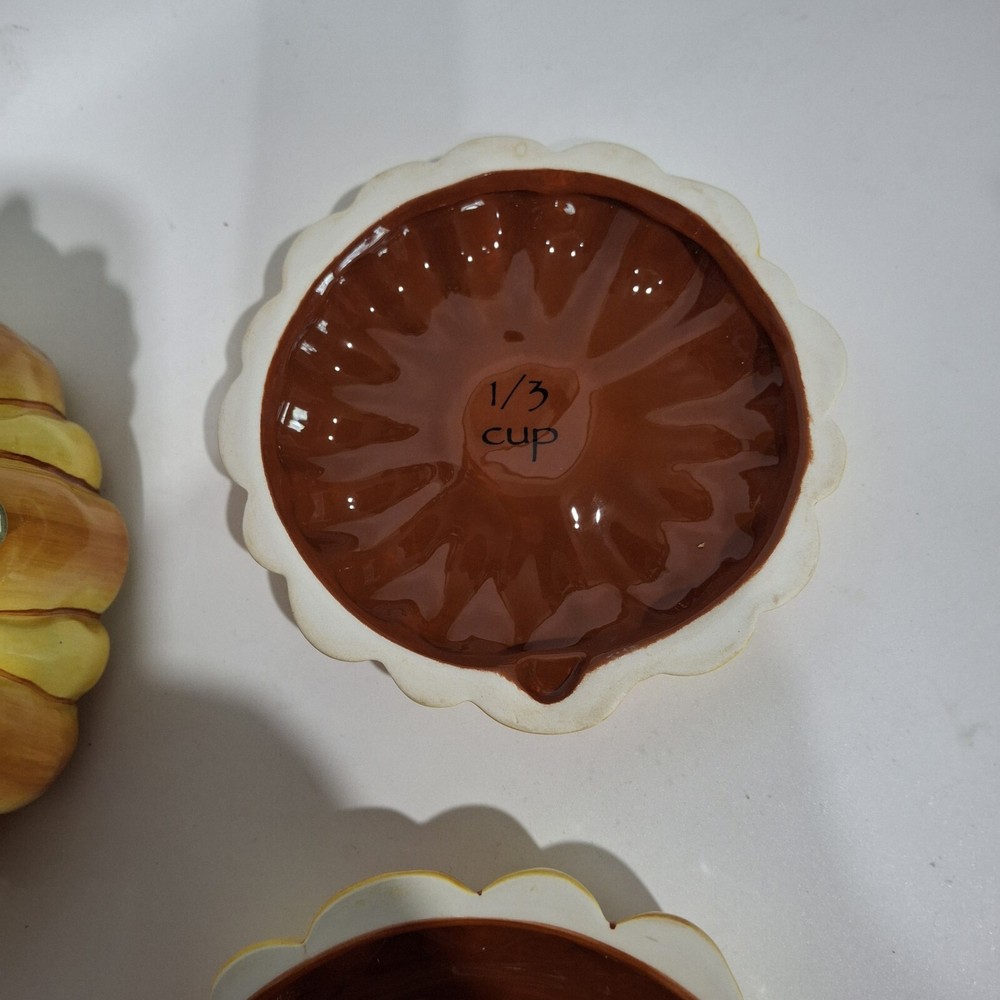 Ceramic Pumpkin Stacking Measuring Cup Set, Unique
