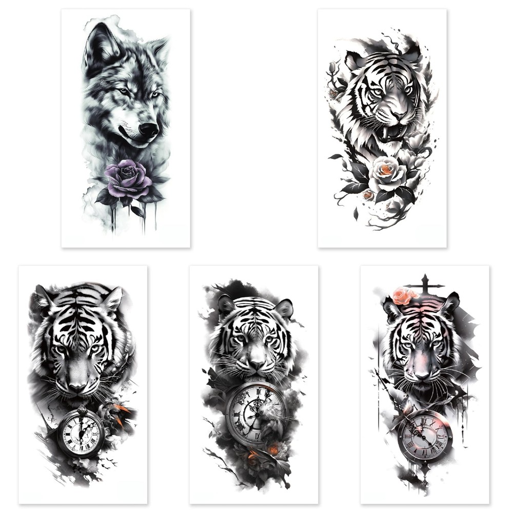 Aivoch 10 Sheets Realistic Animals Small, Medium, Large,