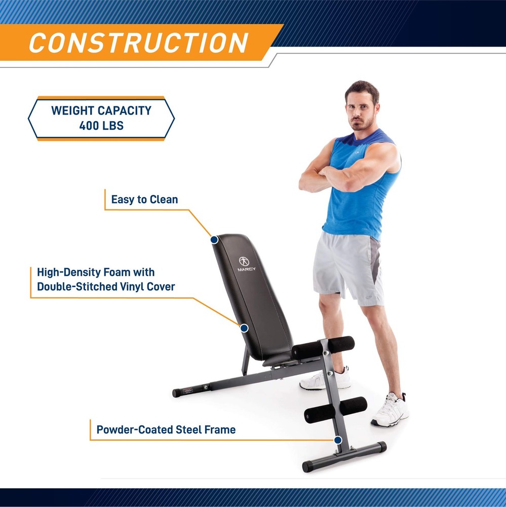 Adjustable Workout Bench Flat Incline Decline Utility Bench