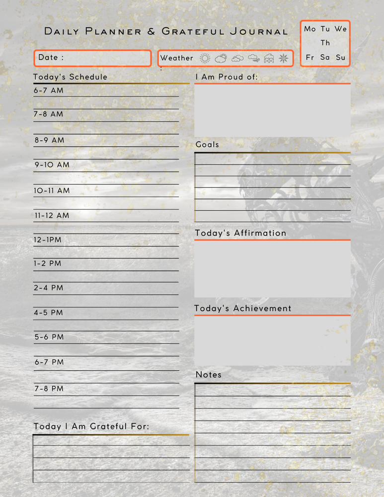 Are We Alone? Daily Planner & Grateful Themed Journal