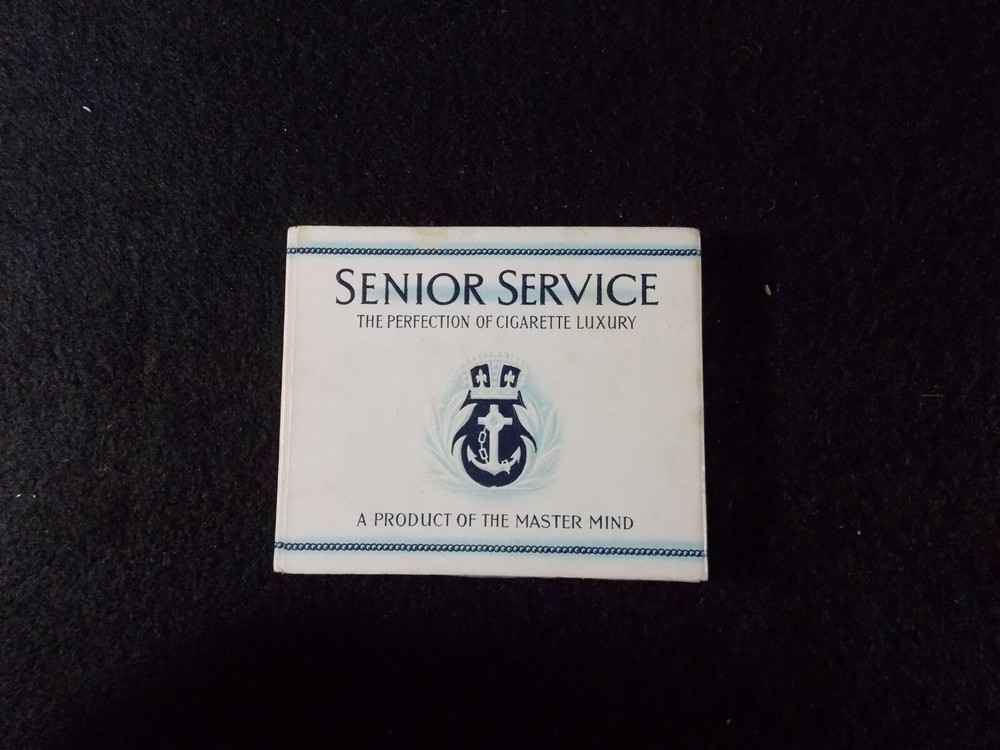 Vintage Senior Service Medium Empty Cigarette Packet Box