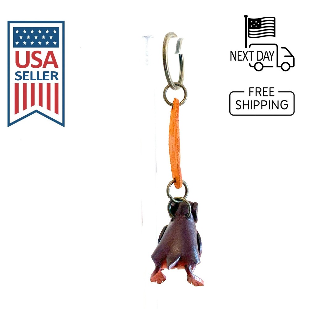 Penguin Handmade Leather Keyring