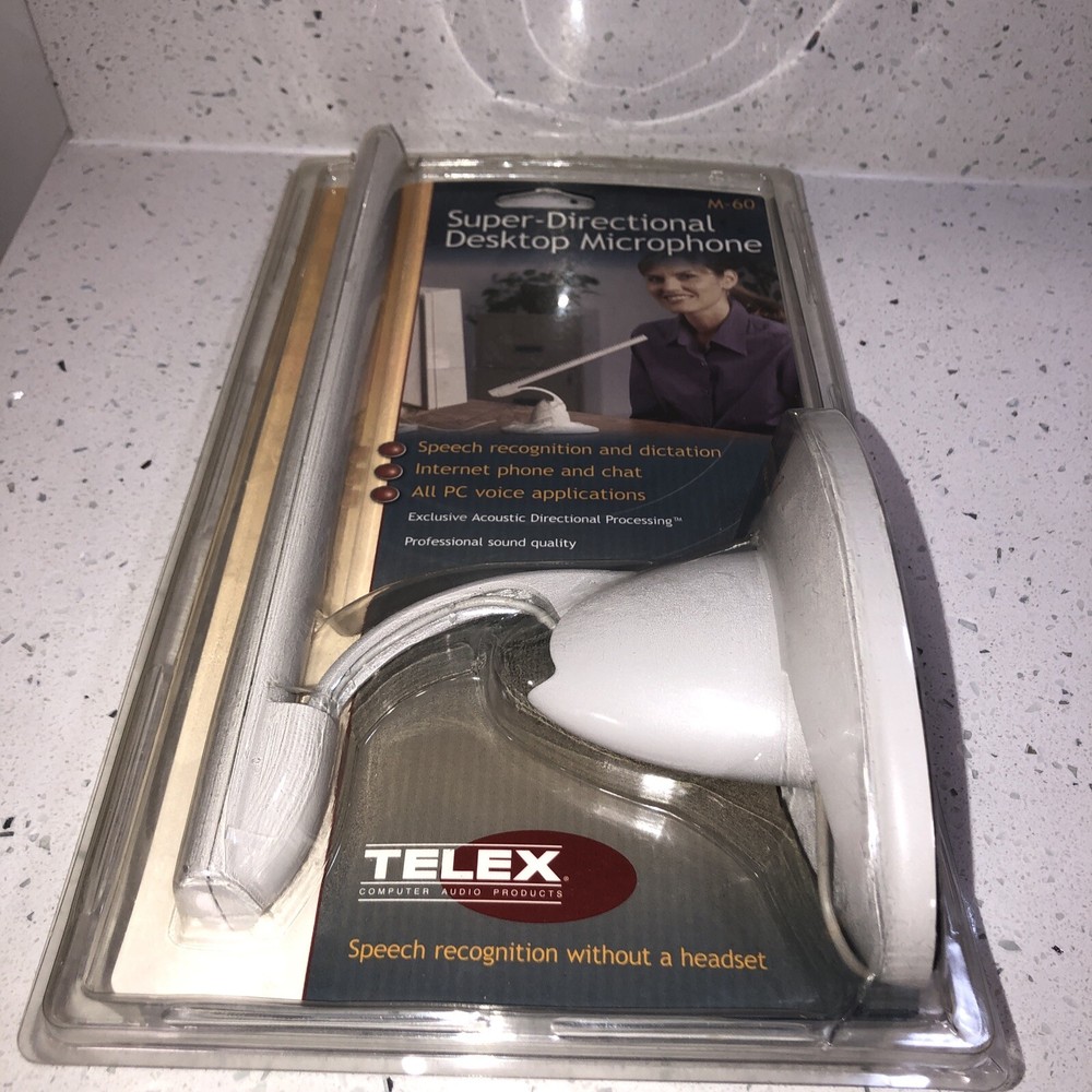 Telex Desktop Computer Freestanding Microphone M- 60 Audio Products