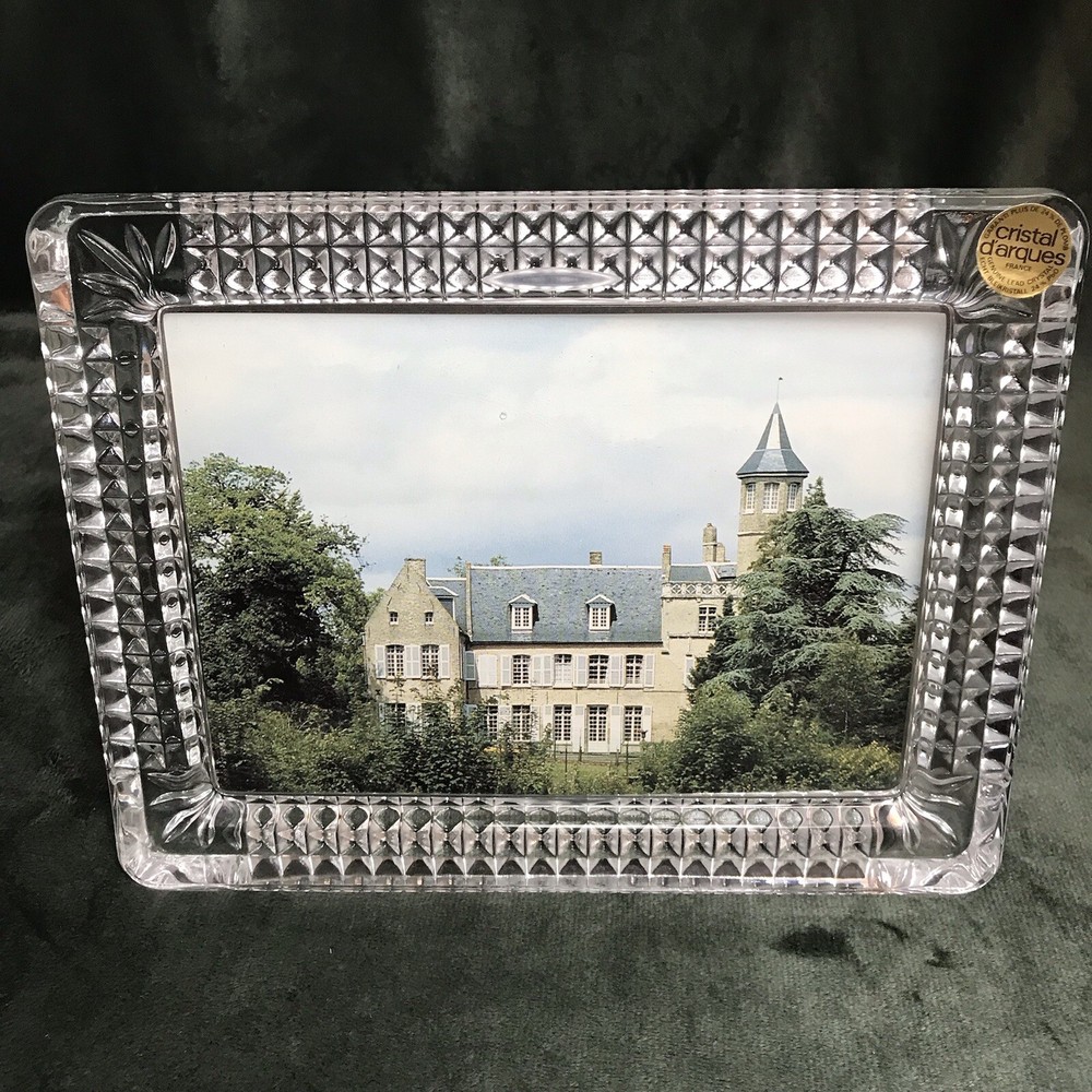 Vintage Crystal d'Arques Clear Crystal Photo Frame