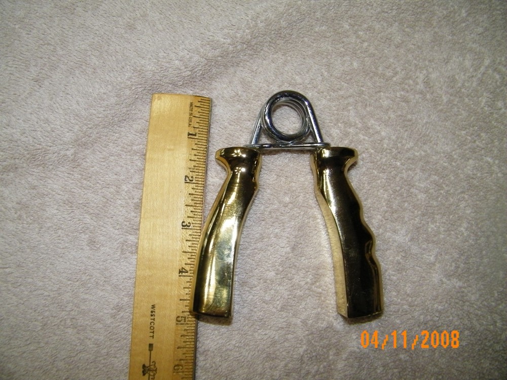 Brass Hand Grip Solid Brass Strength Exerciser