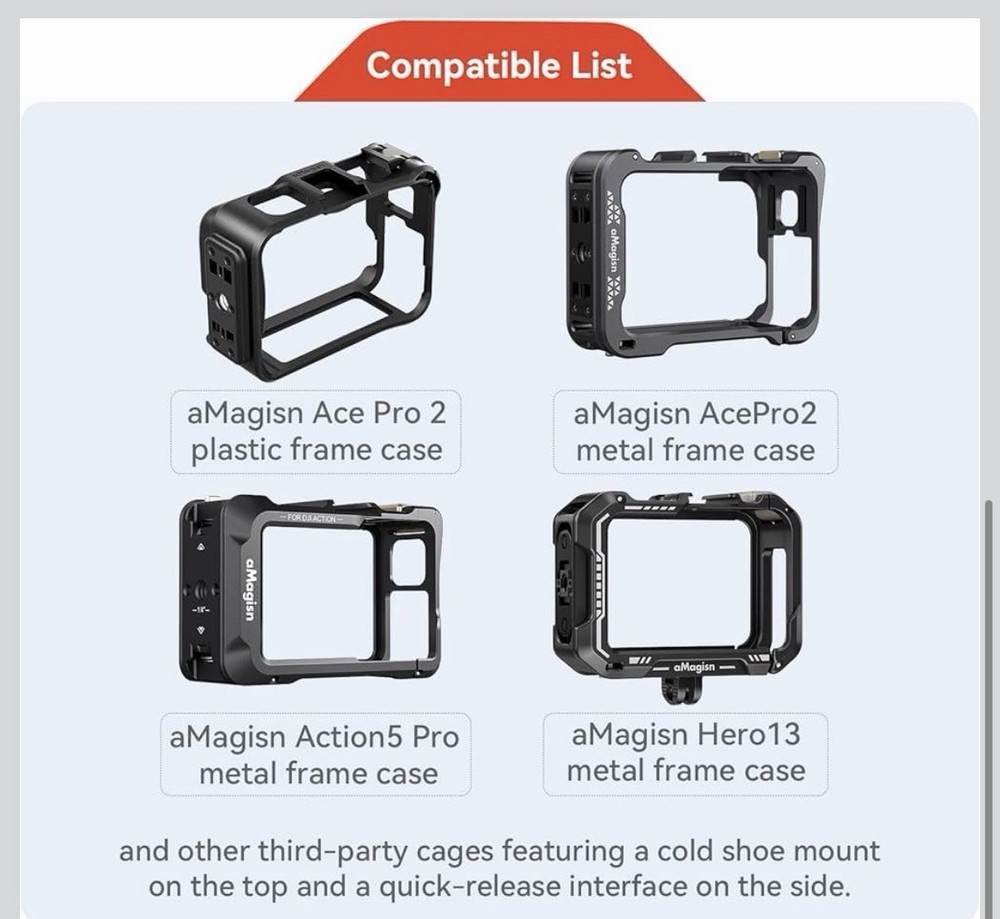 Xplorer Grip Kit Bundle(Camera Grip&Cage&Quicke Release Mount) for Insta360