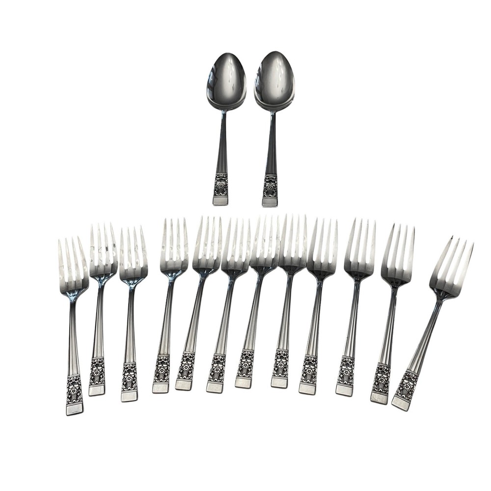 Vintage COMMUNITY SILVER-PLATED Flatware Set For 12 - 67 Pieces Total