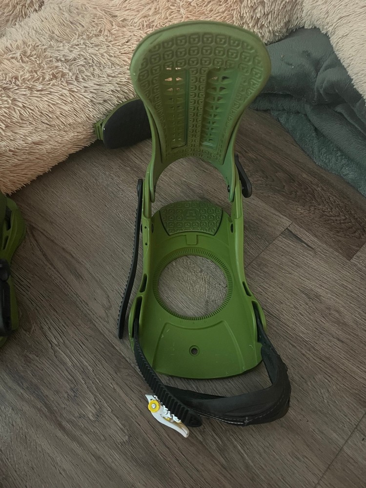 Union Force Snowboard Bindings 2014 - Green (Size Medium Large)