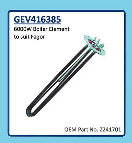 FAGOR DISHWASHER  BOILER ELEMENT 6000W GEV416385 Z241701