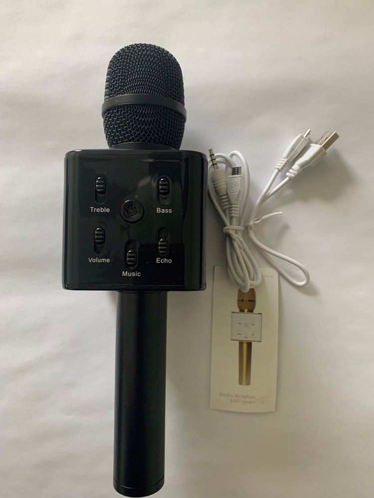 Mikes Karaoke Microphone & Speaker Black