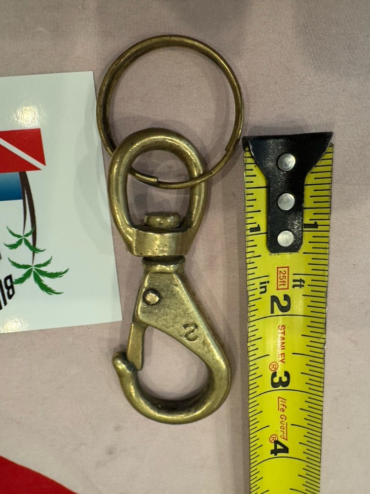 REGULATOR /CONSOLE CLIP 3INCH SOLID BRASS NICE!
