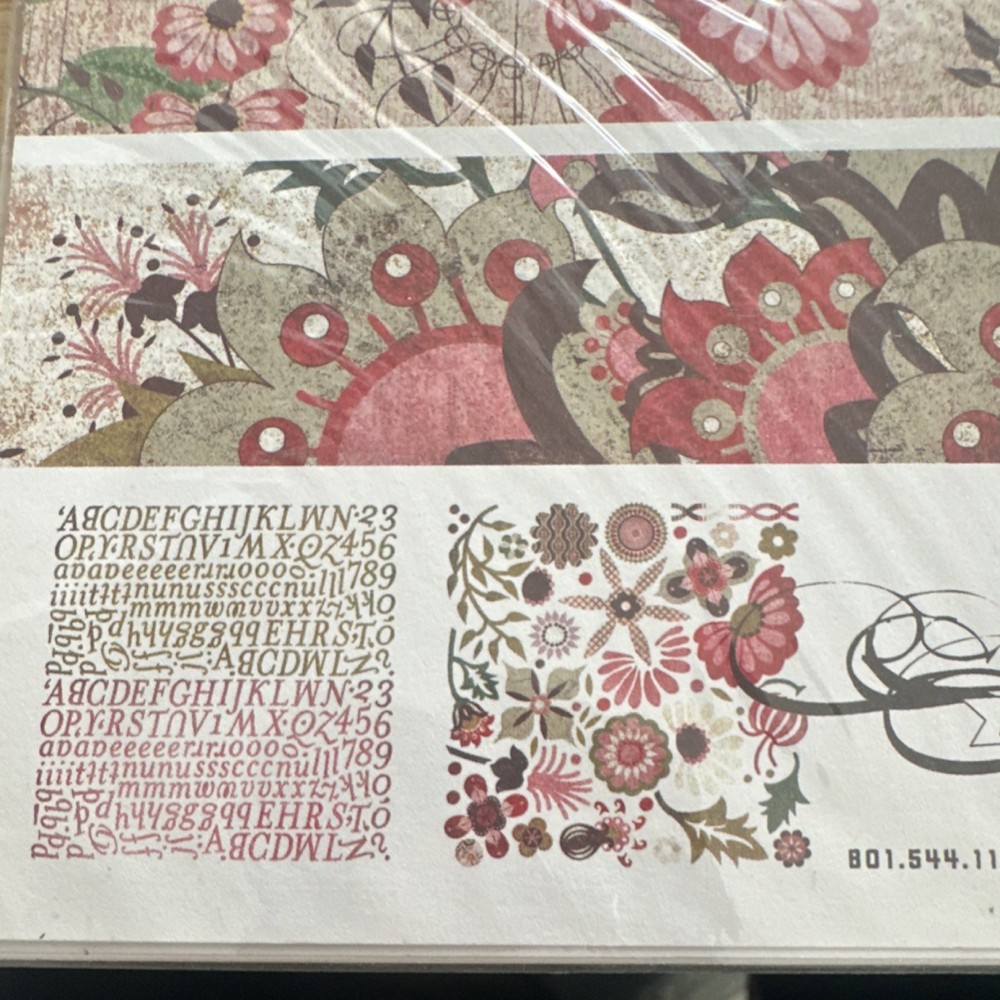 BasicGrey Infuse Collection Pack Scrapbook Kit Flowers & Floral Theme 20 pieces