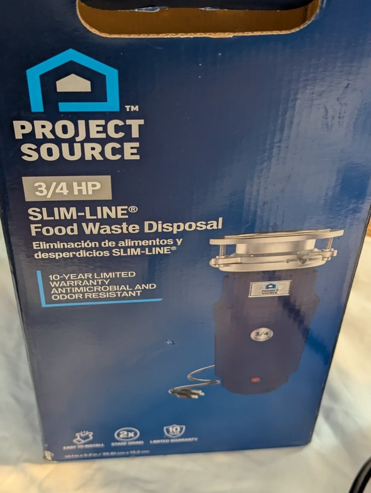 "Read" Project Source Corded 3/4-HP Noise Insulation Garbage Disposal Motor