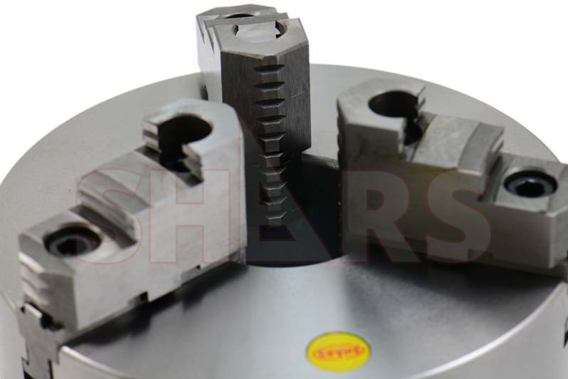 8" 3 Jaw Self Centering Plain Back Lathe Chuck Reversible .0039" TIR Cert R[