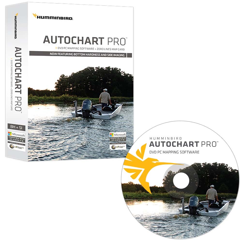 HUMMINBIRD AUTOCHART PRO PC SOFTWARE W/ ZERO LINE