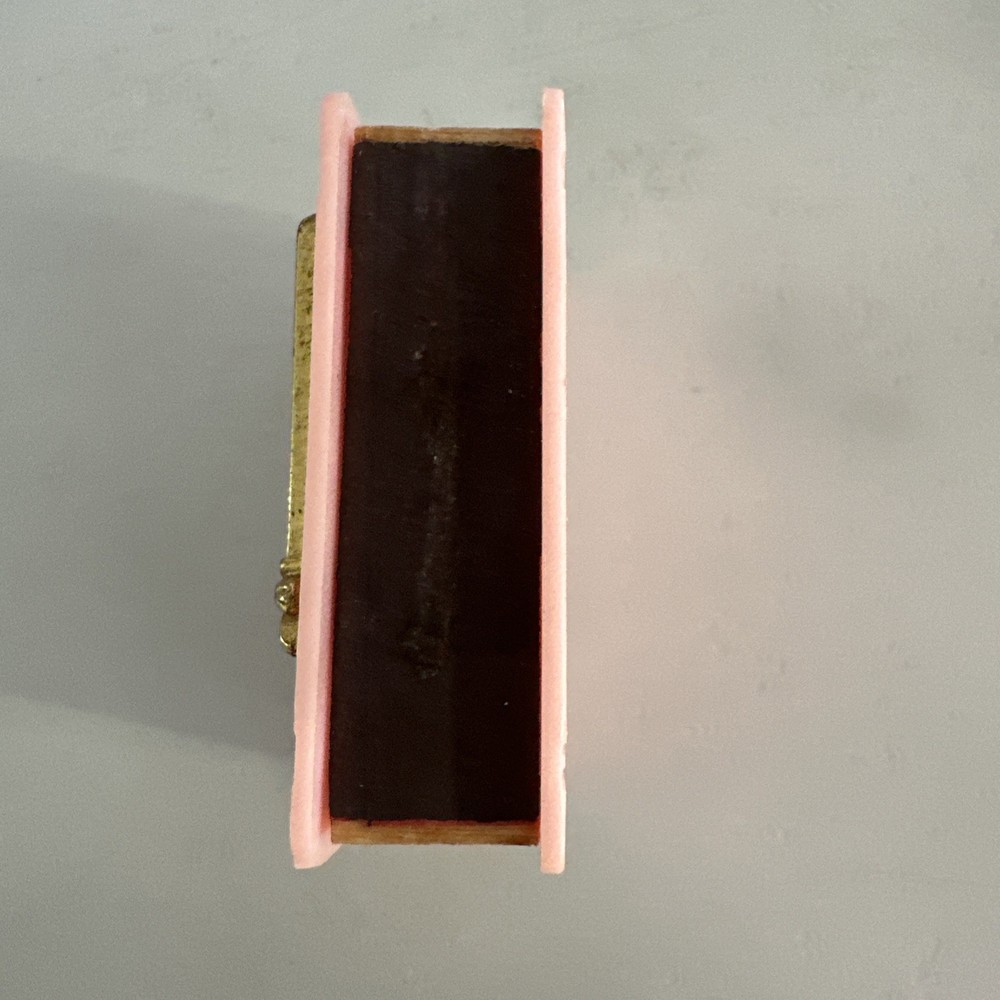 Vtg Pink Plastic Match Holder