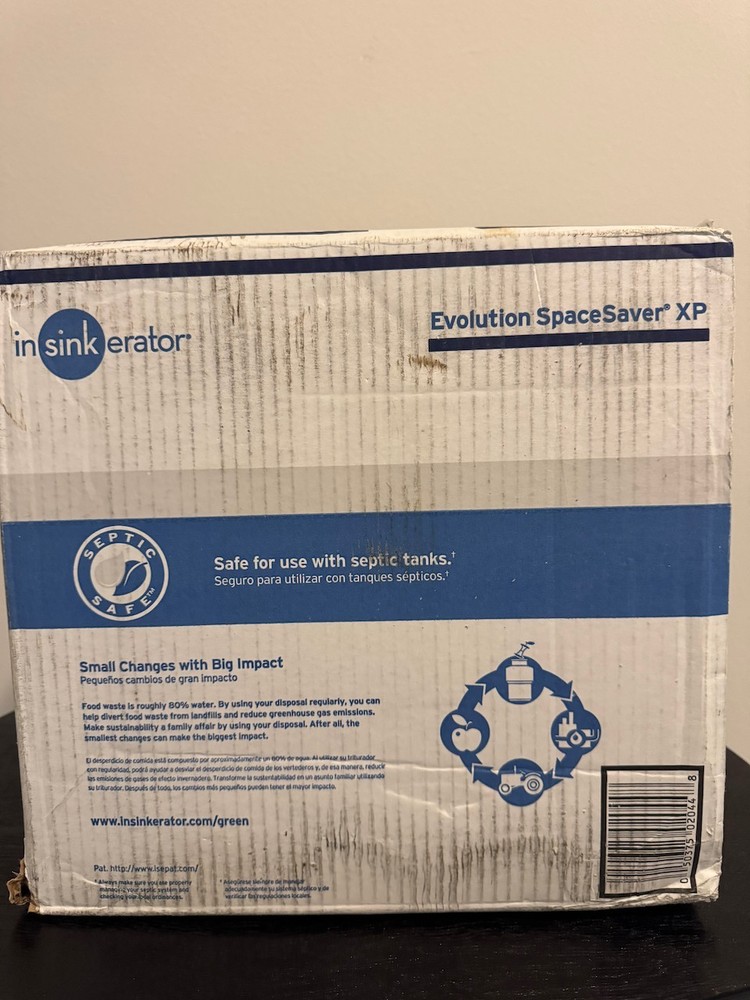 INSINKERATOR Quiet Evolution Space Saver XP 3/4 HP Garbage Disposal NEW SEALED