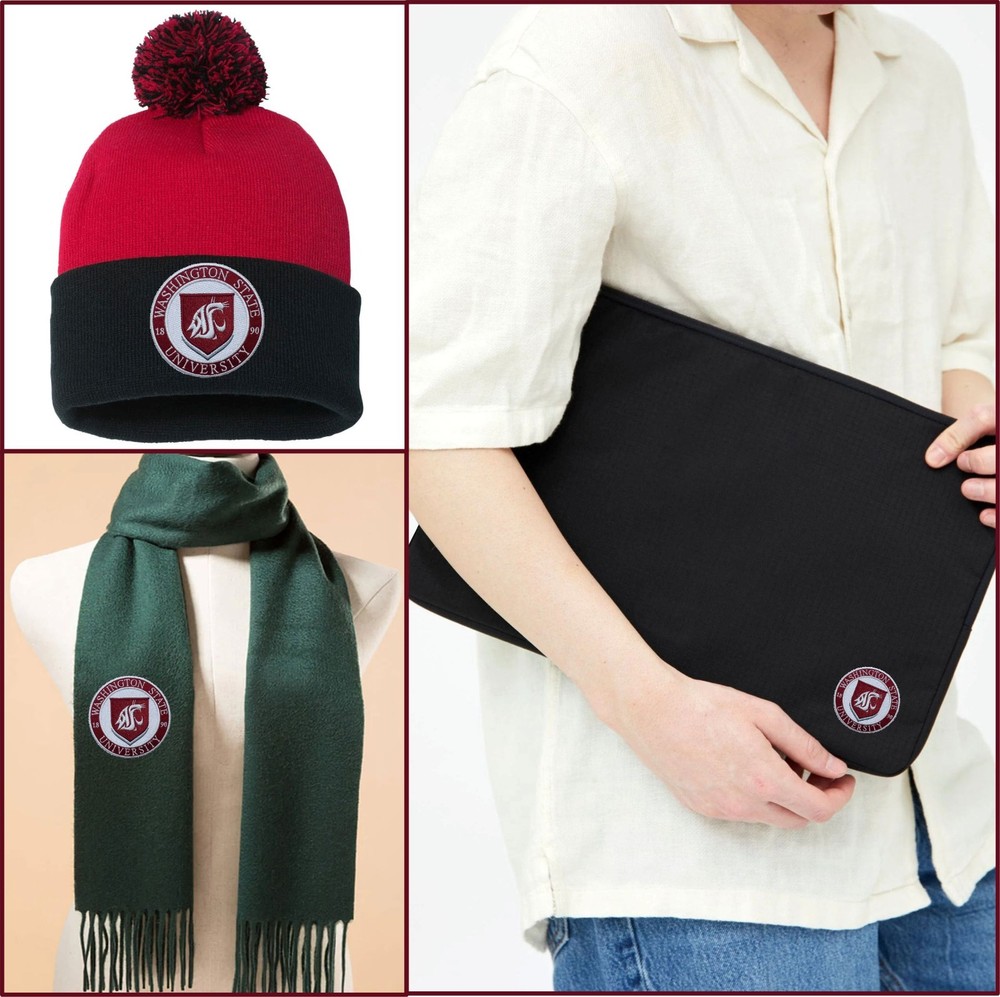 Washington State University Logo Iron On Patch - Sew Patch - Embroidered Patch