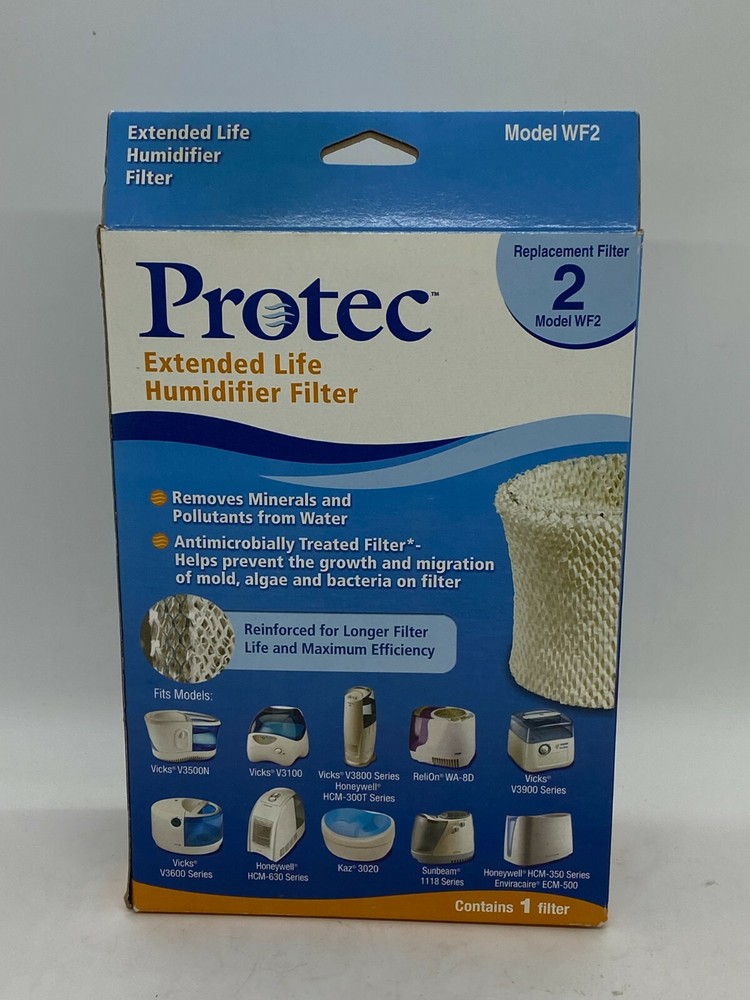 Protec WF2 Extended Life Humidifier Replacement Filter Antimicrobially Treated