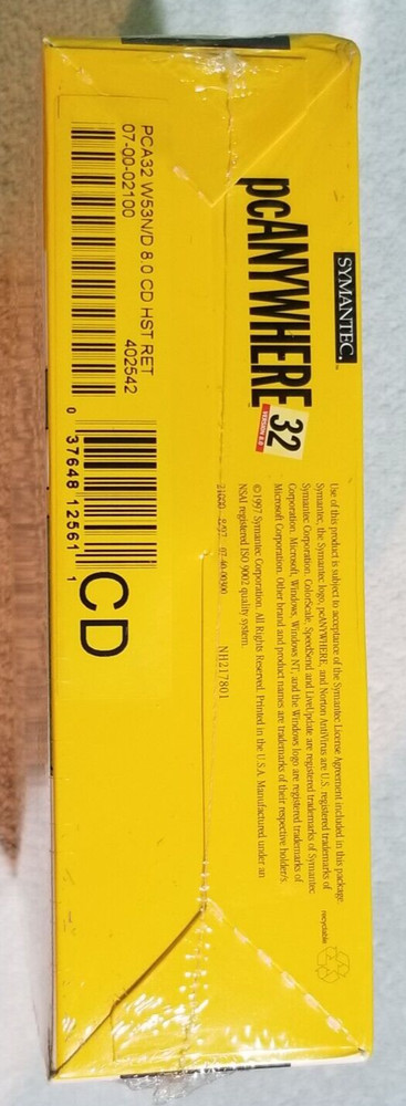 Symantec PC Anywhere 32 Version 8.0: Vintage Windows 95/98 NT 3.1 DOS Software